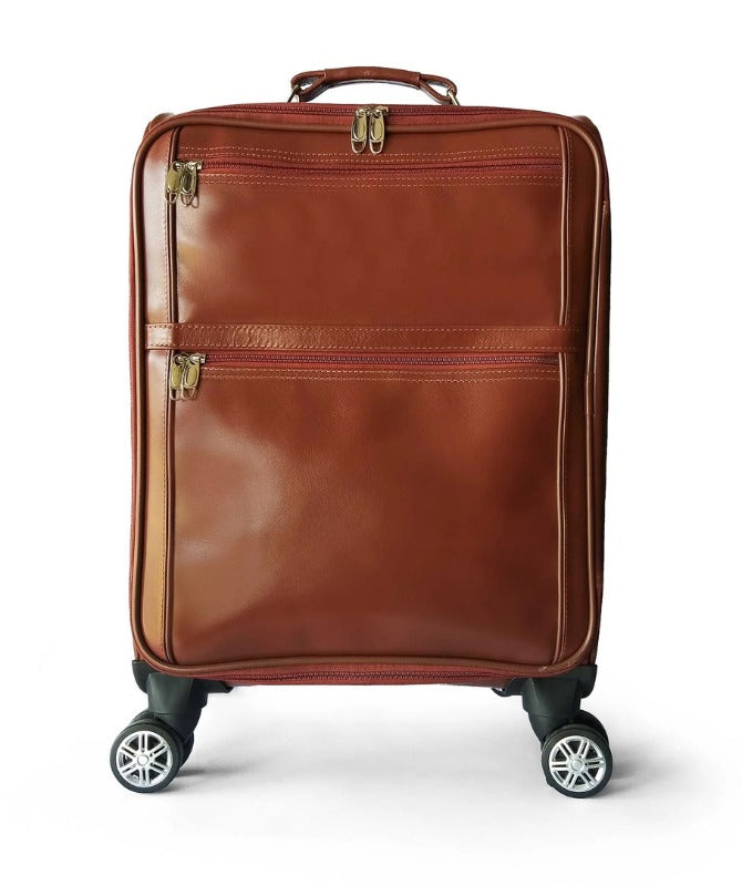 Premium Vintage Leather Trolley Bag