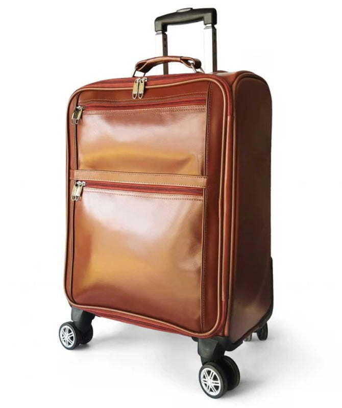 Premium Vintage Leather Trolley Bag