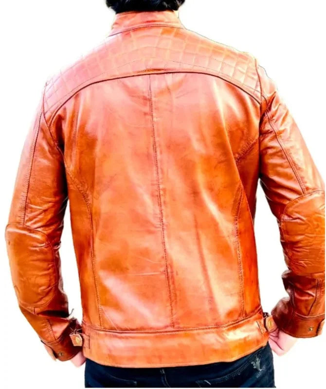 Men’s Vintage Brown Italian Leather Jacket