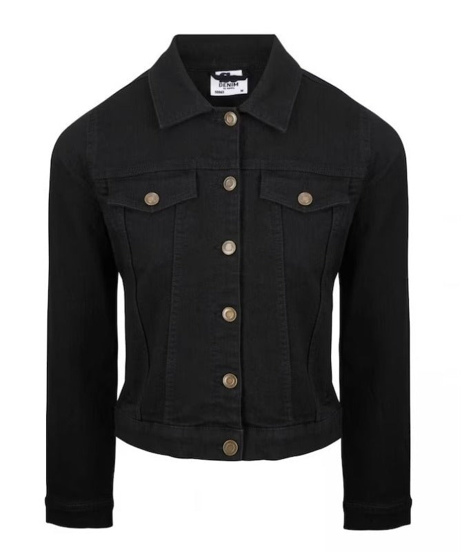 Women's Black Denim jacket - Vial Labubu