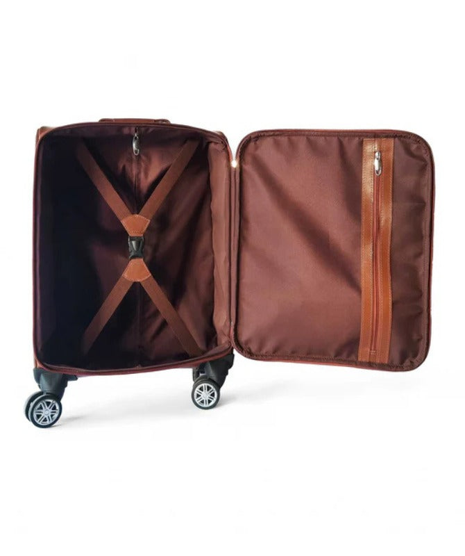 Premium Vintage Leather Trolley Bag