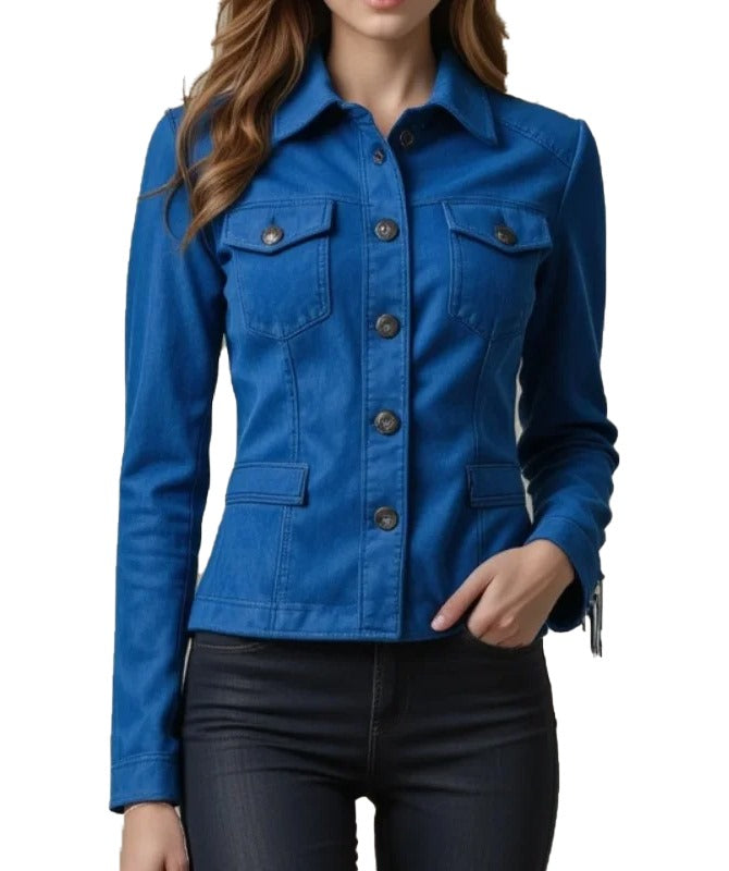 Women’s Boho Luxe Cropped Suede Jacket