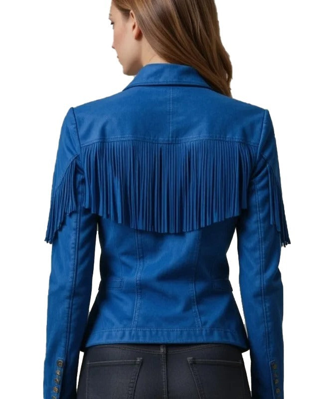 Women’s Boho Luxe Cropped Suede Jacket