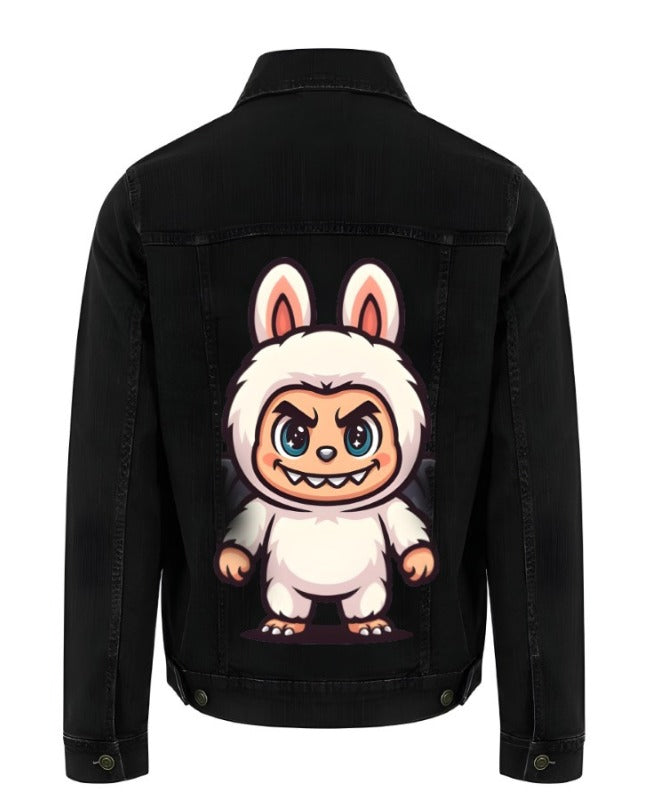 Women's Black Denim jacket - Vial Labubu