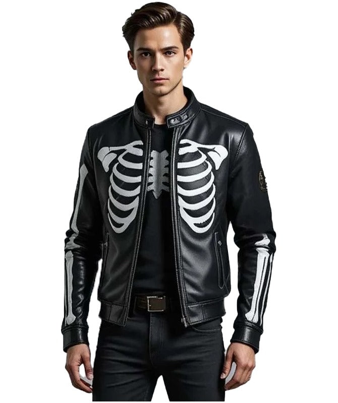 Men’s Premium Sheep Leather Skeleton Jacket