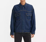 JWLeather Men's Denim Western Trucker Jacket