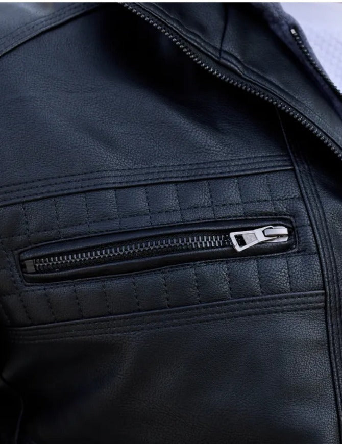 Men’s Premium Black Biker Jacket Soft Durable & Stylish