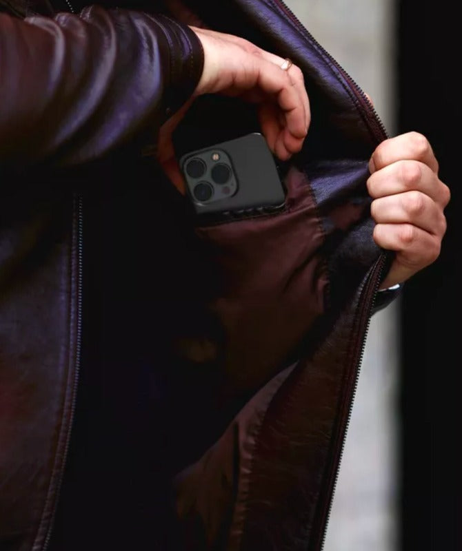 Men’s Brown Hooded Leather Jacket Soft, Lightweight & Stylish Casual Outerwear