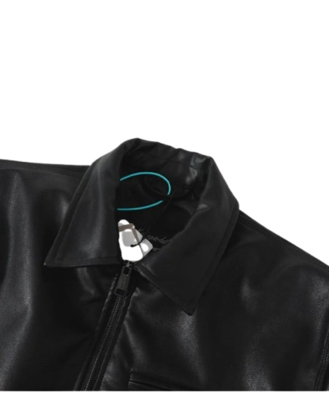 Men’s Classic Black Leather Jacket – Genuine Sheep Leather | Timeless Everyday Style