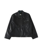 Men’s Classic Black Leather Jacket – Genuine Sheep Leather | Timeless Everyday Style