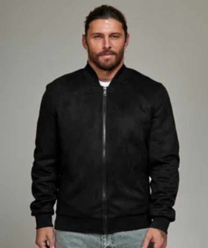 Men’s Black Suede Jacket – Premium Soft-Touch Suede, Casual & Streetwear Style