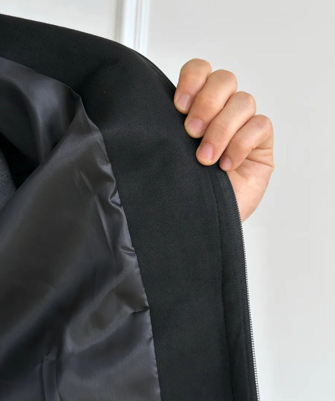 Men’s Classic Black Suede Leather Jacket | Premium Soft Leather