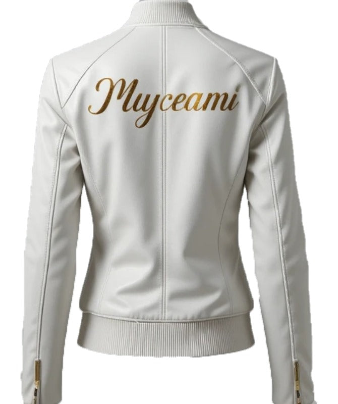 Women’s Sheep Leather White Jacket