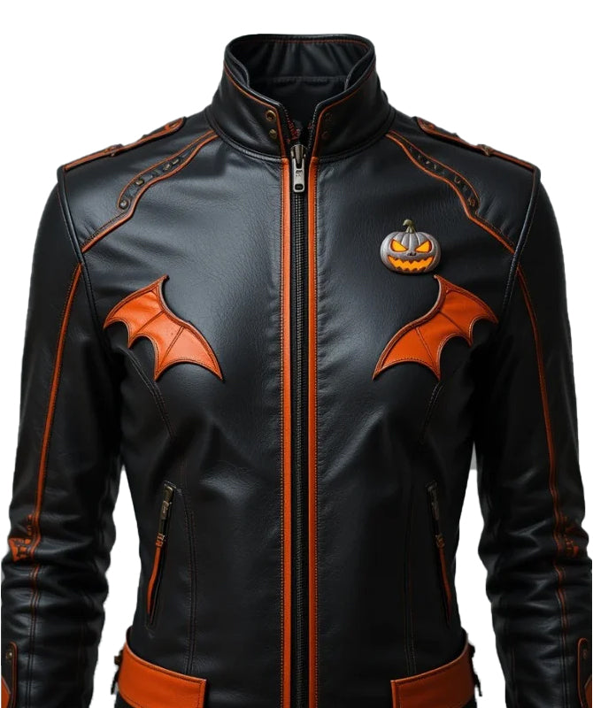 Men's Halloween Jacket – 2025 Limited Edition in Genuine Sheep Leather