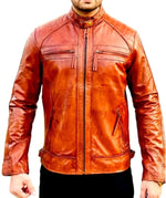 Men’s Vintage Brown Italian Leather Jacket