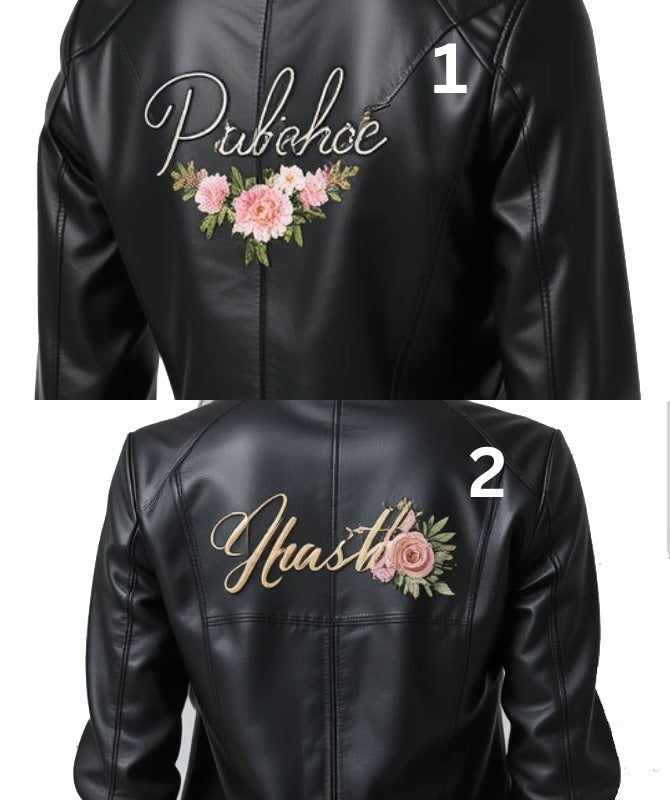 Women Design Black Sheep Leather Jacket