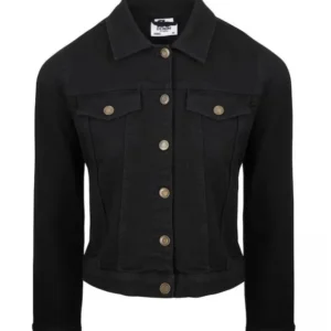 Women's Black Denim jacket - Vial Labubu
