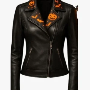 Women’s Halloween Leather Jacket Premium Sheep Leather