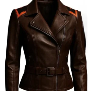 Women’s Brown Sheep Leather Biker Jacket 2025