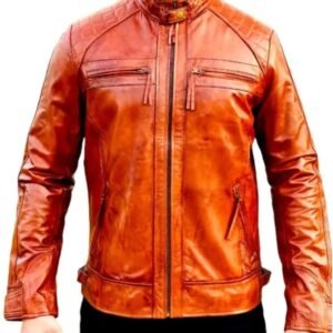 Men’s Vintage Brown Italian Leather Jacket