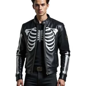 Men’s Premium Sheep Leather Skeleton Jacket