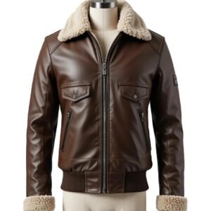 Men’s Brown Aviator Jacket