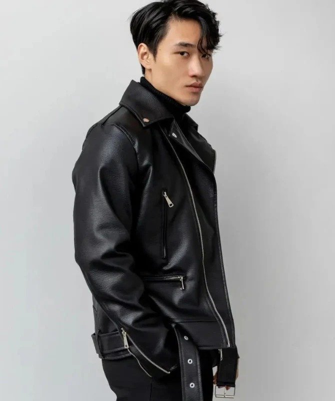 Men’s Classic Black Biker Leather Jacket | Stylish Moto Outerwear