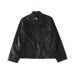 Men’s Classic Black Leather Jacket – Genuine Sheep Leather | Timeless Everyday Style