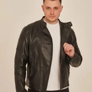 Classic Brown Sheep Leather Aviator Jacket for Men – Vintage Pilot Style with Premium Detailing