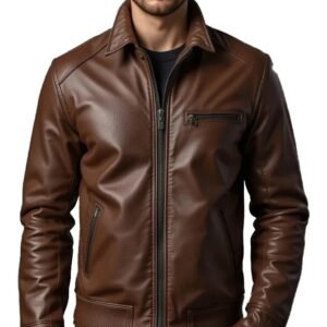 Men’s Premium Brown Sheepskin Jacket