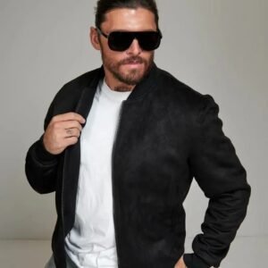 Men’s Black Suede Jacket – Premium Soft-Touch Suede, Casual & Streetwear Style