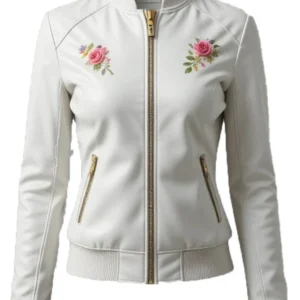 Women’s Sheep Leather White Jacket