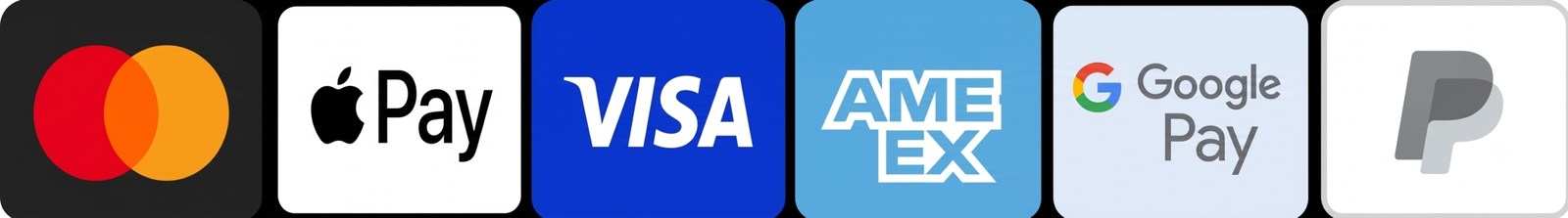 PayPal Visa Mastercard Cards Accepted